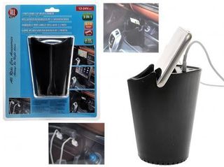 Allride 03095-Έξυπνη βάση φόρτισης ποτηροθήκης με 3 USB φόρτισης 4.1A