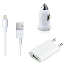 3 In 1 - πλήρες σετ φορτισης iPhone 5/6/7 (Lightning) Dt travel