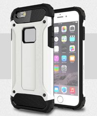 OEM Θήκη προστασίας iPhone 6 6S Hybrid Defender Shockproof Case Άσπρη/Μαύρη