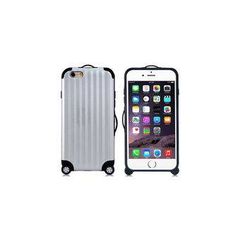 Πρωτότυπη ασημί Θήκη -Βαλίτσα Ταξιδιού για iPhone 6
