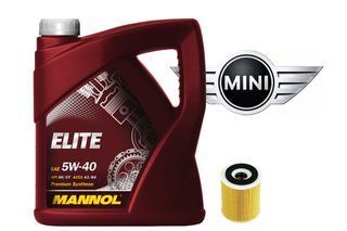 Λάδι Mannol 5W-40-Φίλτρο Λαδιού για Mini Cooper I R50,R53 1.6