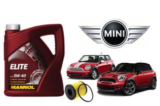 Λάδι 5W-40 5L-Φίλτρο Λαδιού Μini Cooper R56-Countryman 1.6