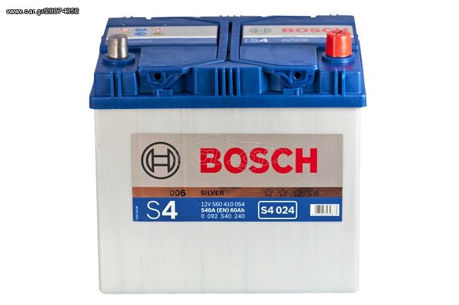 Μπαταρία Αυτοκινήτου Bosch  S4024 60AH 540A Δ+