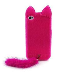 Θήκη iPhone 4G/4S Ροζ Sexy Cat