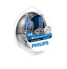 Λάμπες PHILIPS H4 12V 55W Diamond Vision 5000k 2τμχ PHILIPS 12342DVS2