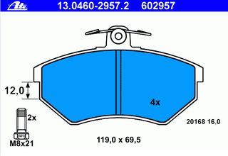 357698151D Τακάκια ATE 13046029572