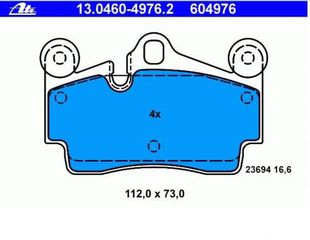 7L6698451B Γνήσια Τακάκια ΑΤΕ Πίσω 13046049762 Q7,Cayene,Touareg