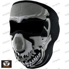ΜΑΣΚΑ FULL FACE MASK CHROME SKULL ONE SIZE