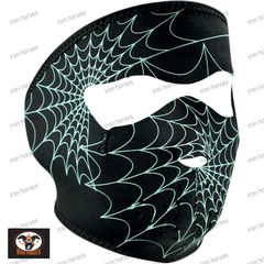 ΜΑΣΚΑ FULL FACE MASK GLOW-IN-THE-DARK SPIDER WEB ONE SIZE