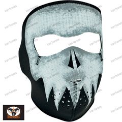 ΜΑΣΚΑ FULL FACE MASK GLOW-IN-THE-DARK GRAY SKULL ONE SIZE