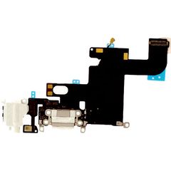 OEM Iphone 6, Iphone6, 6g (A1549, A1586, A1589, A1522, A1524, A1593, iPhone7,2) Dock Charge Connector flex and Headphone Jack Καλωδιοταινία φόρτισης & Υποδοχή Ακουστικών White Άσπρο