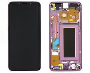 Γνήσια Original Samsung Galaxy s9 G960F Οθόνη LCD Display Screen + Touch Screen DIgitizer Μηχανισμός Αφής + Frame Πλαίσιο GH97-21696B Purple
