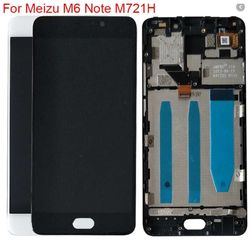 Γνήσιο Original Meizu M6 Note Οθόνη LCD Display Screen + Touch Screen Digitizer Μηχανισμός Οθόνης Αφής+ Frame Πλαίσιο M721H Black