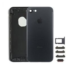 OEM Apple Iphone 7 Plus Back Battery Cover- Housing Καπάκι Μπαταρίας- Σασί + Πλαινά πλήκτρα Side Keys + Θήκη Κάρτας Sim Holder Black