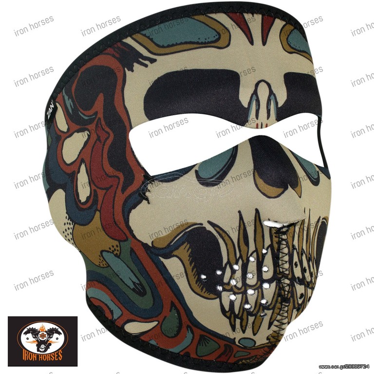 ΜΑΣΚΑ FULL FACE MASK PSYCHEDELIC SKULL ONE SIZE