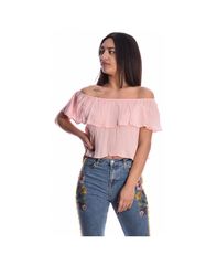 ΚΑΠΝΙΣΜΕΝΟ ΡΟΖ / ΣΟΜΟΝ STRAPLESS CROPPED TOP ALCOTT