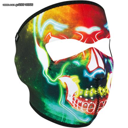 ΜΑΣΚΑ Neoprene Full-Face Mask NEON SKULL