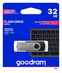 USB Stick GoodRam pendrive TWISTER (32GB | USB3.0) μαύρο