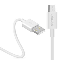 Καλώδιο Dudao USB σε micro USB data και charging  3A 1m white (L1M white)