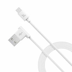 HOCO L-Shape USB to MicroUSB Cable 120cm (6957531021162) White