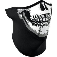 ΜΑΣΚΑ HALF FACE MASK WITH NECK SHIELD 3-PANEL SKULL FACE ONE SIZE