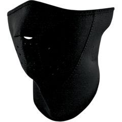 ΜΑΣΚΑ HALF FACE MASK 3-PANEL WITH NECK SHIELD BLACK ONE SIZE