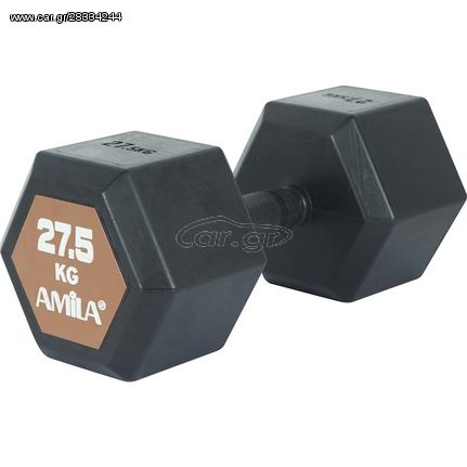Αλτηράκι Amila εξάγωνο 27,5kg / Μαύρο  / EL-90598_1