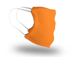 Επαναχρησιμοποιήσιμη Βαμβακερή Μάσκα Προσώπου - Πορτοκαλί / Πορτοκαλί  / UN-21502-O_1
