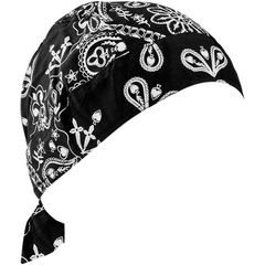 ΜΠΑΝΤΑΝΑ HEADWRAP ROAD HOG BLACK PAISLEY TIE-ON ONE SIZE