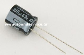 ΠΥΚΝΩΤΗΣ ΗΛΕΚΤΡΟΛΥΤΙΚΟΣ 100uF 63V 105C ΠΛΑΚΕΤΑΣ D10x12.5mm NICHICON 100UF