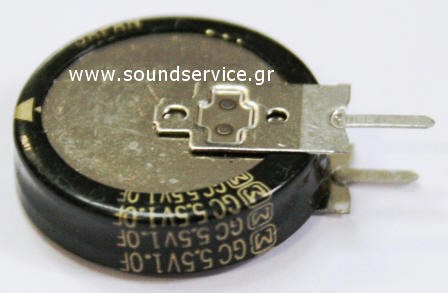 CAP 1/5.5 ΠΥΚΝΩΤΗΣ ΜΝΗΜΗΣ BACKUP 1F 5.5V ΟΡΙΖΟΝΤΙΟΣ