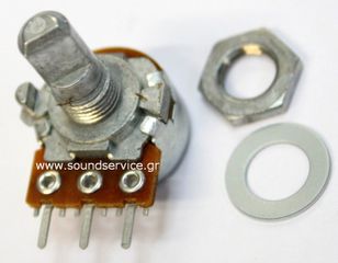 16mm MONO 10KB ΠΟΤΕΝΣΙΟΜΕΤΡΟ ΠΕΡΙΣΤΡΟΦΙΚΟ ΣΑΣΙ ΑΞΟΝΑΣ 9mm FLAT ALPS POT