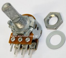 16mm STEREO 10KB ΠΟΤΕΝΣΙΟΜΕΤΡΟ ΠΕΡΙΣΤΡΟΦΙΚΟ ΣΑΣΙ ΑΞΟΝΑΣ 13mm FLAT