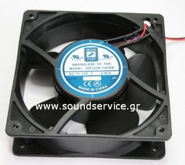 ΑΝΕΜΙΣΤΗΡΑΣ 12V DC 120x120x38mm 2-C 0.5A 6W 178m3/h 47dBA ORION