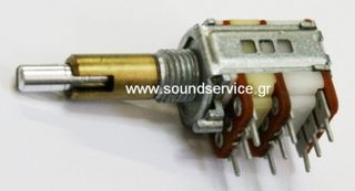 13mm ΠΟΤΕΝΣΙΟΜΕΤΡΟ ΠΕΡΙΣΤΡΟΦΙΚΟ STEREO+BALANCE CAR AUDIO