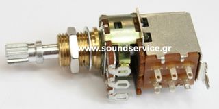 16mm MONO 500KA ΠΟΤΕΝΣΙΟΜΕΤΡΟ ΠΕΡΙΣΤΡΟΦΙΚΟ ΜΕ ΔΙΑΚΟΠΤΗ ΑΞΟΝΑΣ 9mm TORX S1721S