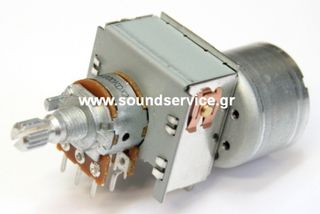ΠΕΡΙΣΤΡΟΦΙΚΟ ΠΟΤΕΝΣΙΟΜΕΤΡΟ STEREO 2x100K-D ΜΕ ΜΟΤΕΡ