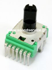 14mm STEREO 5KB ΠΟΤΕΝΣΙΟΜΕΤΡΟ ΠΕΡΙΣΤΡΟΦΙΚΟ ΠΛΑΚΕΤΑΣ 7-PIN ΑΞΟΝΑΣ 11.5mm FLAT S1720S