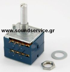ALPS RK27 ΠΟΤΕΝΣΙΟΜΕΤΡΟ ΠΕΡΙΣΤΡΟΦΙΚΟ STEREO 100KAx2 ΑΞΟΝΑΣ 18mm ΙΣΙΟΣ