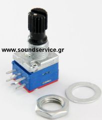10mm STEREO 20KC ΠΟΤΕΝΣΙΟΜΕΤΡΟ ΠΕΡΙΣΤΡΟΦΙΚΟ ΣΑΣΙ ΑΞΟΝΑΣ TORX 10mm