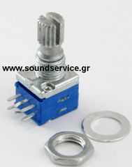 10mm STEREO 20KB ΠΟΤΕΝΣΙΟΜΕΤΡΟ ΠΕΡΙΣΤΡΟΦΙΚΟ ΣΑΣΙ ΑΞΟΝΑΣ TORX 10mm + ΚΛΙΚ ΚΕΝΤΡΟ
