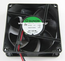 ΑΝΕΜΙΣΤΗΡΑΣ 12V DC 80x80x25mm 2-C 0,11A 1,32W 63m3/h SUNON