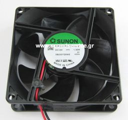 ΑΝΕΜΙΣΤΗΡΑΣ 12V DC 80x80x25mm 2-C 0.11A 1.32W 63m3/h SUNON