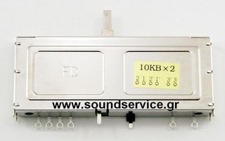 92mm STEREO 10KB ΠΟΤΕΝΣΙΟΜΕΤΡΟ ΣΥΡΟΜΕΝΟ 15mm ΑΞΟΝΑ ΙΣΙΟ