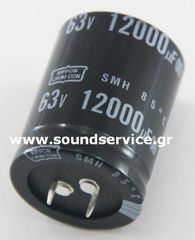 ΠΥΚΝΩΤΗΣ ΗΛΕΚΤΡΟΛΥΤΙΚΟΣ 12000uF 63V 85C ΠΛΑΚΕΤΑΣ D35x46mm NIPPON 12000UF 63V