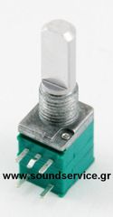 10mm MONO 10KB ΠΟΤΕΝΣΙΟΜΕΤΡΟ ΠΕΡΙΣΤΡΟΦΙΚΟ ΣΑΣΙ ΑΞΟΝΑΣ FLAT 13mm + ΔΙΑΚΟΠΤΗΣ