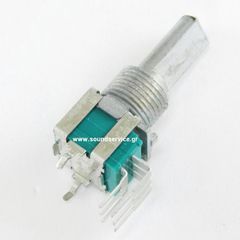 10mm STEREO 10KA ΠΟΤΕΝΣΙΟΜΕΤΡΟ ΠΕΡΙΣΤΡΟΦΙΚΟ ΣΑΣΙ ΑΞΟΝΑΣ FLAT 13mm