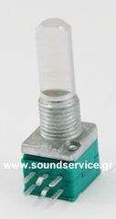 10mm STEREO 10KB ΠΟΤΕΝΣΙΟΜΕΤΡΟ ΠΕΡΙΣΤΡΟΦΙΚΟ ΣΑΣΙ ΑΞΟΝΑΣ FLAT 13mm
