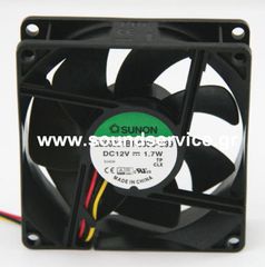 ΑΝΕΜΙΣΤΗΡΑΣ 12V DC 80x80x25mm 3-C 0.14A 1.7W 70m3/h 33dBA ΡΟΥΛΕΜΑΝ SUNON
