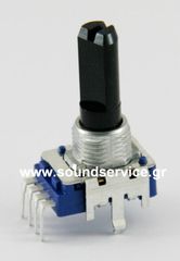 11mm MONO 10KB ΠΟΤΕΝΣΙΟΜΕΤΡΟ ΠΕΡΙΣΤΡΟΦΙΚΟ ΣΑΣΙ 4-PIN ΑΞΟΝΑΣ 15mm FLAT